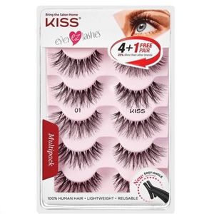 KISS #01 So Wispy False Eyelashes 5-Pair Multipack
